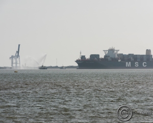 Arriving at Felixstowe from Rotterdam